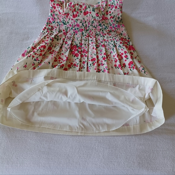 Talbots Floral Pleated Rose Garden Fit & Flare Cotton Dress, size 2 - Picture 10 of 16